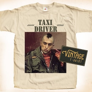 Taxi Driver V2 Tshirt Vintage Natural Color Men's Tshirt DTG Taxi Driver V2 Tshirt Vintage Natural Color Men's Tshirt DTG