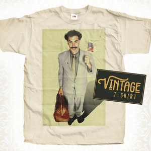Borat V7 TShirt Vintage Natuurlijke kleur Heren TShirt DTG Digitale Print MATEN S M L XL 2XL 3XL 4XL 5XL