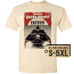 Death proof v19 natural white gray vintage men t shirt all sizes s-5xl film