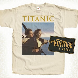 Camiseta Titanic V2 Vintage color natural Camiseta para hombre Impresión digital DTG Tallas S M L XL 2XL 3XL 4XL 5XL