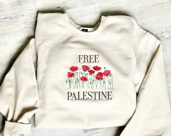 Free Palestine shirt Palestine poppy shirt free palestine sweatshirt gifts for mothers day stand with palestine Palestine sweater