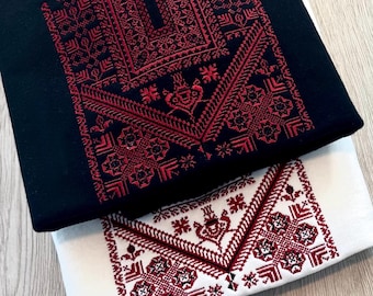 Tatreez Embroidered Sweatshirt – Palestinian Design, machine embroidered  tatreez design Ramallah tatreez