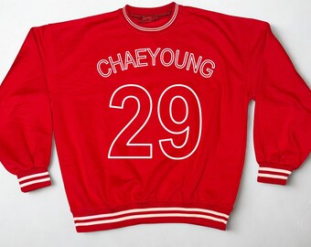 TWICE OVERSIZED Inspired Varsity Sweatshirt | Custom K-pop Fan