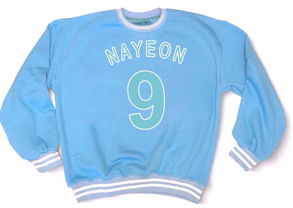 TWICE OVERSIZED Inspired Varsity Sweatshirt | Custom K-Pop Fan Crewneck