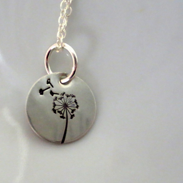 Bridesmaid Proposal Gift Flower Girl Dandelion Necklace Wedding Party Gift Bridesmaid Gift Bridal Party Charm Thank you gift  Wedding gift