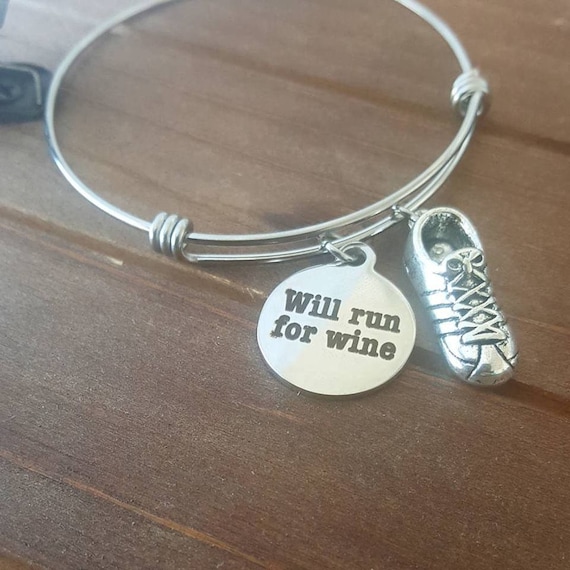 She believed she could so she did 13.1 Half Marathon Running Gifts adjustable bangle charm bracelet jewelry