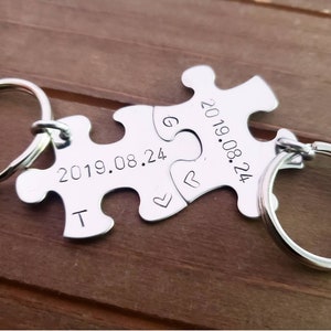 Puzzle piece store keychain bulk