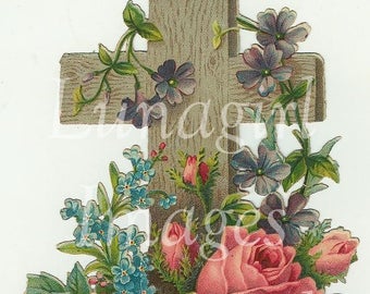 500 VINTAGE RELIGIOUS IMAGES, Victorian holy cards, antique Christian art, angels crosses Mary Jesus, Easter Nativity, Digital Download