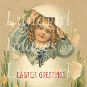85 Vintage OSTERN KINDER digitale Ephemera, viktorianische Mädchen und Jungen, Ostereier Hasen, antike Postkarten, Vintage Kunst Ephemera DOWNLOAD
