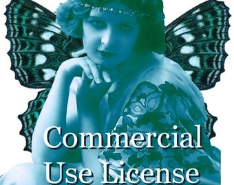 COMMERCIAL USE, Collage Sheets, add-on commercial LICENSE for sale of crafts jewelry, etc, This is License Fee for One digital collage sheet