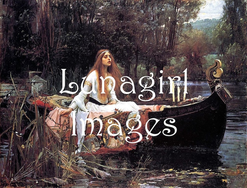 Pre-Raphaelite ART 300 images VICTORIAN paintings, Waterhouse, Rossetti, Millais, goddess women mythology fantasy, digital ephemera DOWNLOAD image 5