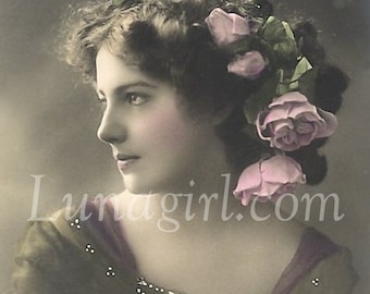 1000 LADIES VINTAGE Photos, DESCARGAR Mujeres victorianas eduardianas Vol2, coristas flappers imágenes vintage Postales francesas alteradas efímeras de arte