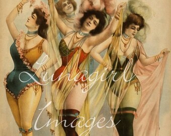 750 immagini vintage, manifesti teatrali BURLESQUE VAUDEVILLE, effimeri vittoriani, spettacoli teatrali steampunk antichi vintage showgirl teatrali DOWNLOAD