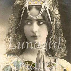 1000 PHOTOS DE DAMES, images vintage, cartes postales vintage victoriennes édouardiennes pour femmes, showgirls danse du ventre, éphémères numériques d'art altéré TÉLÉCHARGER