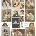 VICTORIAN CATS digital collage sheet vintage images kittens pets little girls ladies photos pendants altered art ephemera DOWNLOAD printable