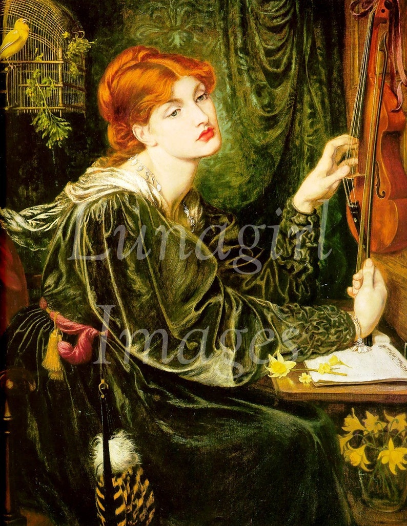 Pre-Raphaelite ART 300 images VICTORIAN paintings, Waterhouse, Rossetti, Millais, goddess women mythology fantasy, digital ephemera DOWNLOAD image 1