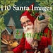 110 SANTA CLAUS vintage images, Christmas cards Victorian postcards printables holiday crafts art St Nicholas Noel digital ephemera DOWNLOAD 