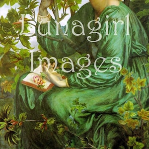 Pre-Raphaelite ART 300 images VICTORIAN paintings, Waterhouse, Rossetti, Millais, goddess women mythology fantasy, digital ephemera DOWNLOAD image 4