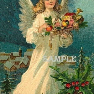 1000 VICTORIAN CHRISTMAS Images Digital Ephemera Holidays New Years ...