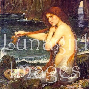 Pre-Raphaelite ART 300 images VICTORIAN paintings, Waterhouse, Rossetti, Millais, goddess women mythology fantasy, digital ephemera DOWNLOAD image 10