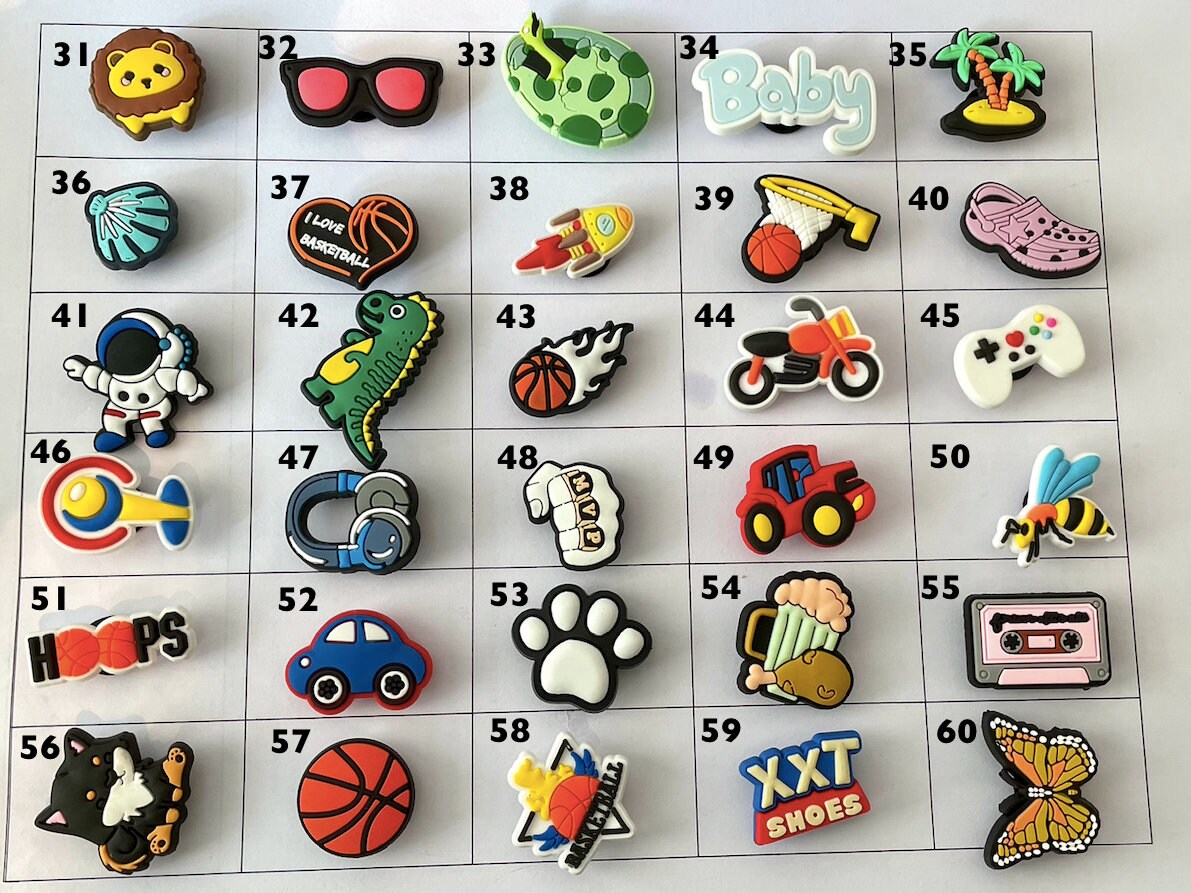 Croc Charms for Boys Etsy