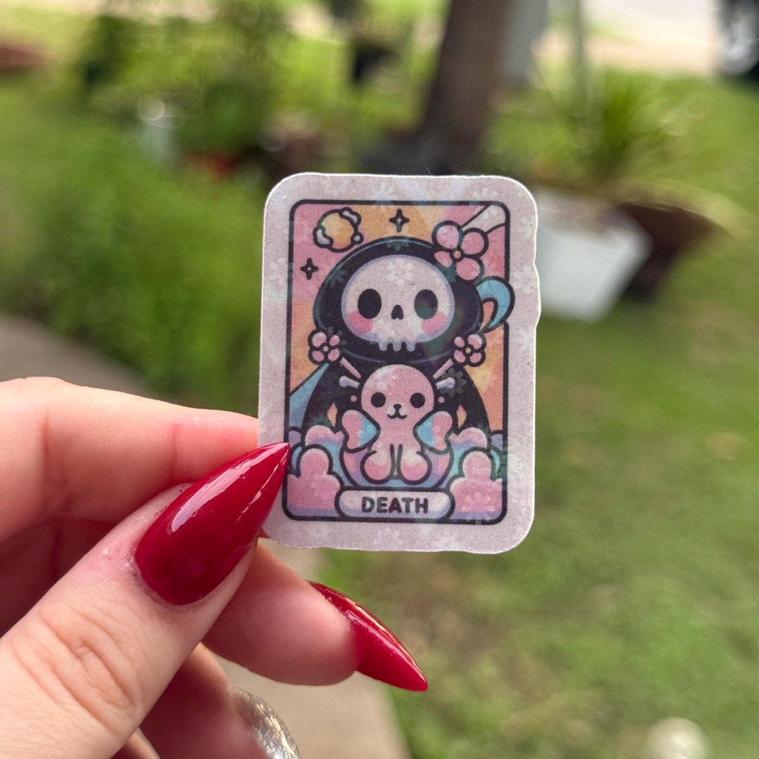 Death Tarot Card Sticker || Laptop || Water Bottles || Sticker ...