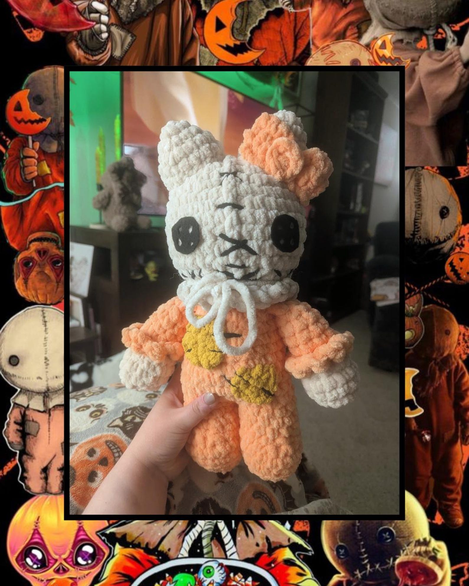 Hello Sam Horror Plushie | Halloween Plushie | Trick R Treat | Scary ...