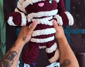 Schema all'uncinetto per la mummia di Maggie - Amigurumi di Halloween in formato PDF (download immediato)