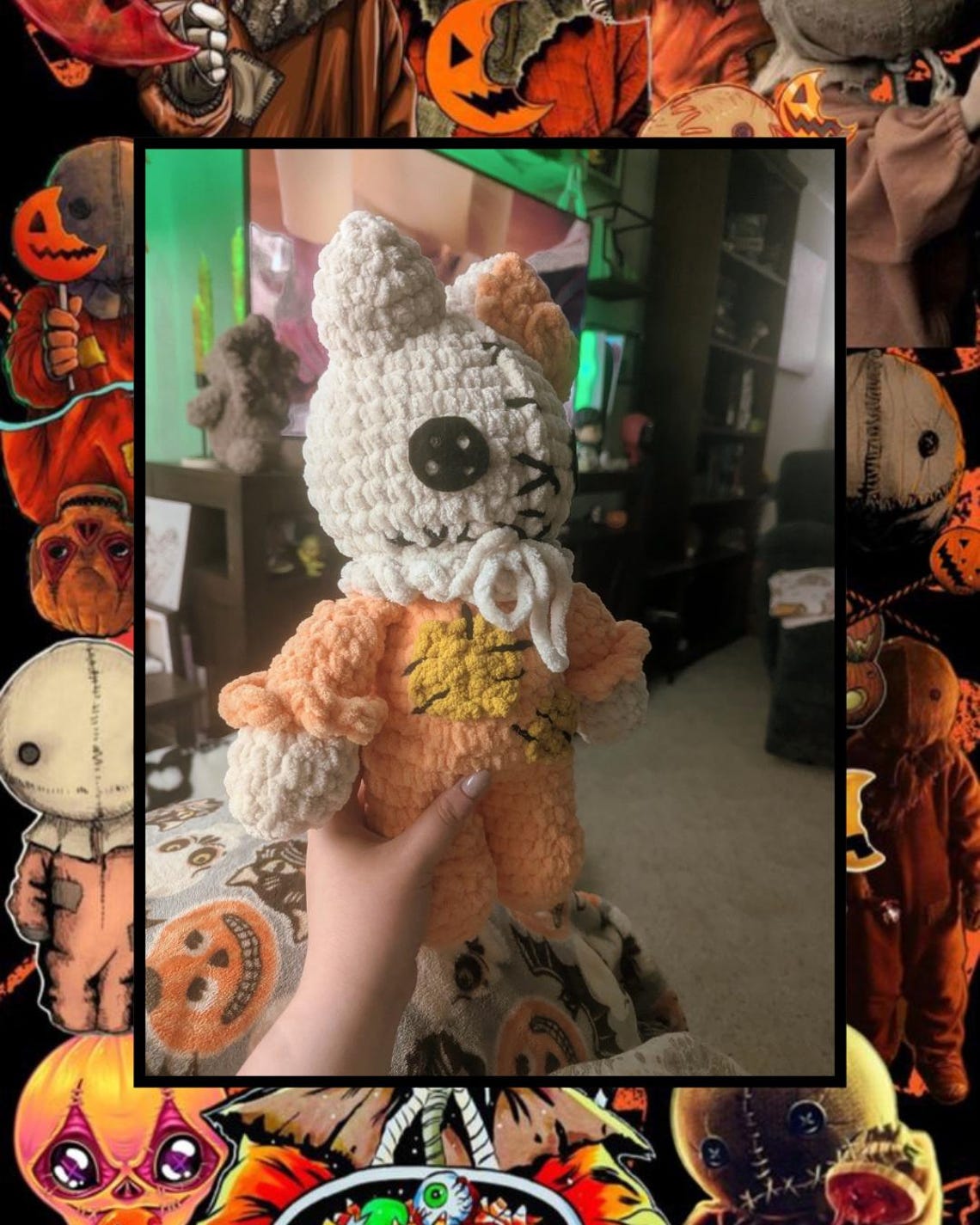 Hello Sam Horror Plushie | Halloween Plushie | Trick R Treat | Scary ...