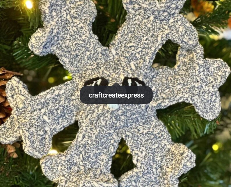 Fuzzy Snowflake Sparkle the Snowflake Crochet Pattern, No Sew Plushie (PDF Pattern) - Etsy