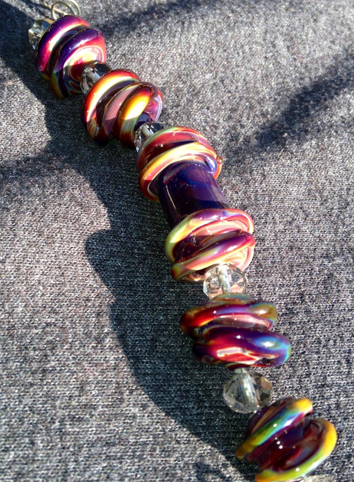 Set of Multicolored Lampwork Beads Etsy