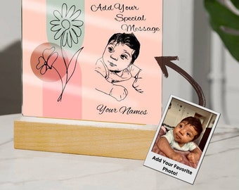 Personalisiertes Muttertagsgeschenk, individuelles Fotogeschenk für Mama, unseren ersten Muttertag