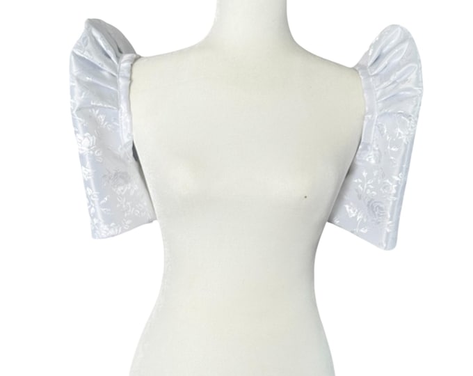 Featured listing image: Detachable Filipiniana Butterfly Sleeve: Rose Jacquard Satin