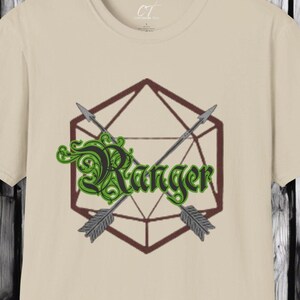 D&D Class Shirt, Ranger, Gifts for Gamer, Dungeons and Dragons Shirt, Geeky Shirt, Gifts for Geeks, DnD Shirt, RPG Gamer Shirt