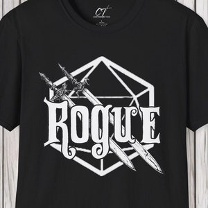 D&D Class Shirt, Rogue, Gifts for Gamer, Dungeons and Dragons Shirt, Geeky Shirt, Gifts for Geeks, DnD Shirt, RPG Gamer Shirt