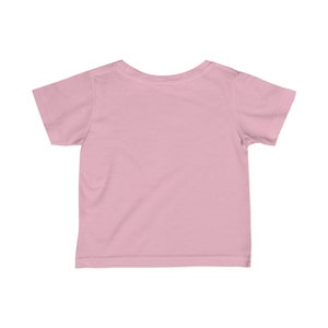 I LOVE MOM T-shirt en jersey fin pour bébé avec inscription mauve image 5