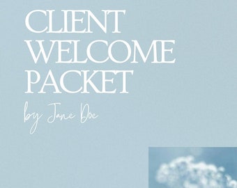 10 page Client Welcome Packet| Canva