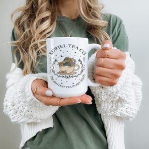 Suriel Tea Co Banned Books Mug, Booktok Smut Reader Gift, Bookish Gift, tea co, bookish mugs, Cup Book Lover, Gift for Coffee.