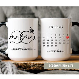 Personalized Mr & Mrs Mug: Custom Engagement Gift