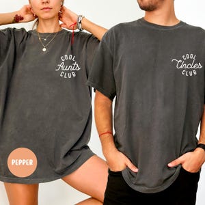 Comfort Colors Cool Uncles Club Shirt, Cool Aunts Club Shirt, Pregnancy Announcement Shirt for Uncle, Cool Aunts Shirt, Favorite Aunt Shirt.
