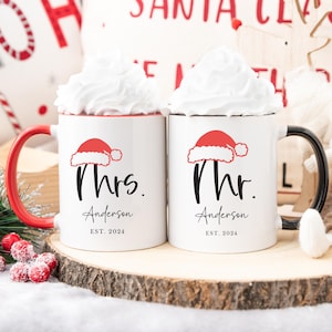 Our First Christmas as Mr. and Mrs. Mug, First Christmas mug for Newly wed couple, Christmas gift for husband, Christmas gift for wife.