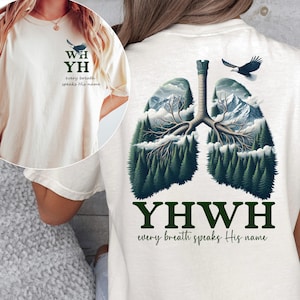 YHWH Lungs Christian Shirt Every Breath Speak His Name Shirt Faith Apparel Shirt YHWH Lungs Shirts Christian Shirts Faith Tee Christian Gift