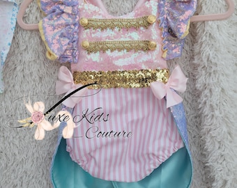 Pastel Sequin Ringmaster Romper, Circus Costume