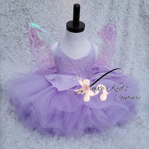 Purple Fairy Couture Dress, Fairy Birthday dress, fairy princess tutu dress, Fairy Dress, lavender Fairy Costume, fairy Halloween Costume