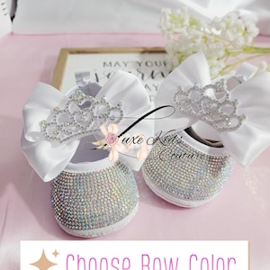 Prinzessin Krone Strass Babyschuhe , Strass Baby Mädchen Krippe Schuhe, ersten Geburtstag Baby Mädchen Schuhe, Baby Ballerina Ballett flache Schuhe