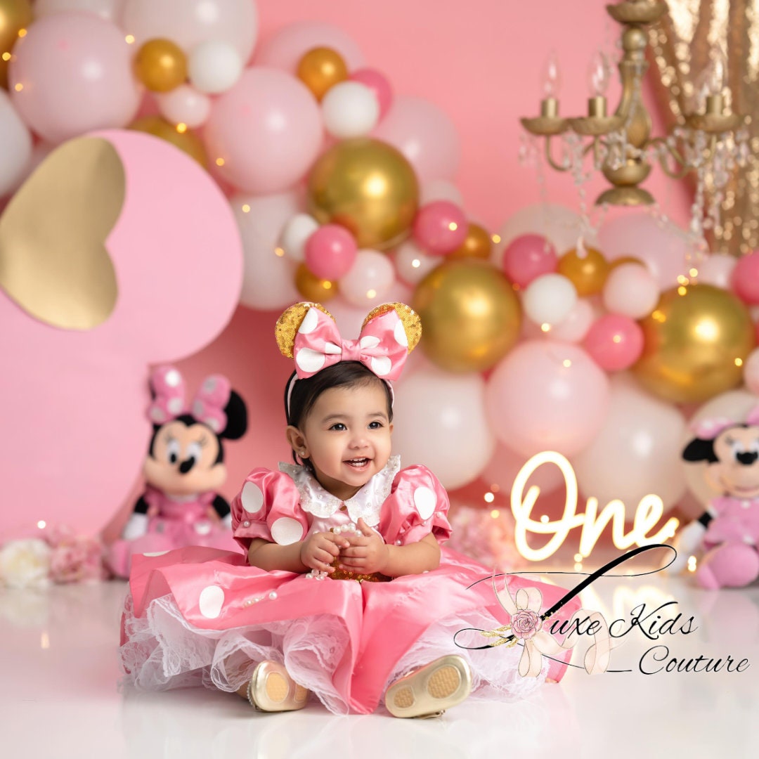 slim fit dress slacks PINK/GOLD MINNIE MOUSE RIBBON TRIMMED TUTU SET – Tutus Bows & Glam main image 1