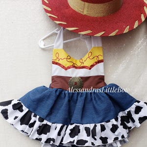 Toy cowgirl skirted romper, toy cowgirl birthday outfit, rodeo baby girl outfit, my first rodeo birthday girl outfit, western baby romper