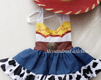 Mono con falda vaquera, atuendo western para bebé, cumpleaños de rodeo