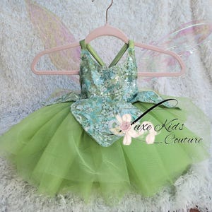 Green Fairy Couture Dress, Fairy Birthday dress, fairy princess tutu dress, Fairy Dress, Green Fairy Costume, fairy Halloween Costume