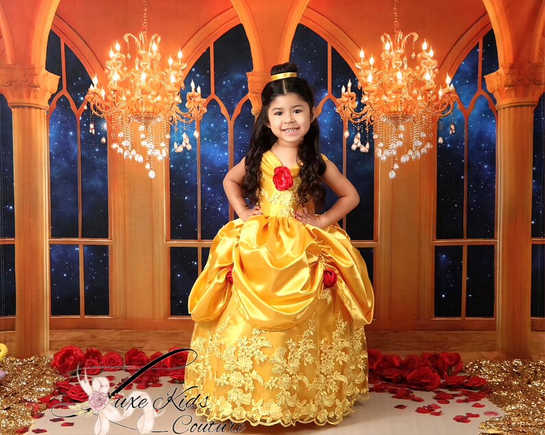 Belle Couture Dress, Belle Costume, Princess Belle Dress, Beauty and